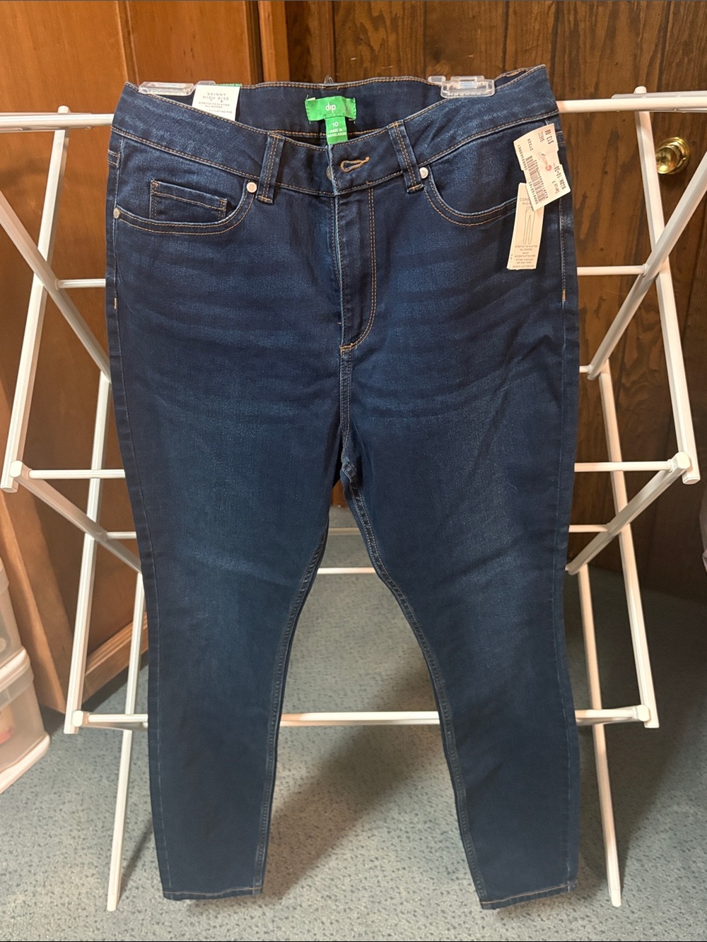 dip Women’s Skinny Jeans in Dark Blue Indigo